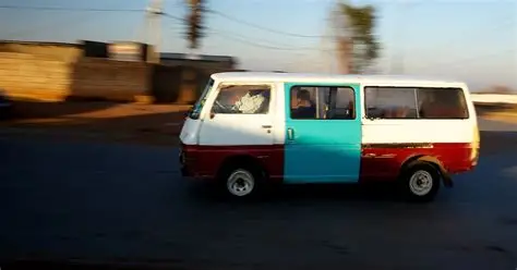 South African learners waiting for transport