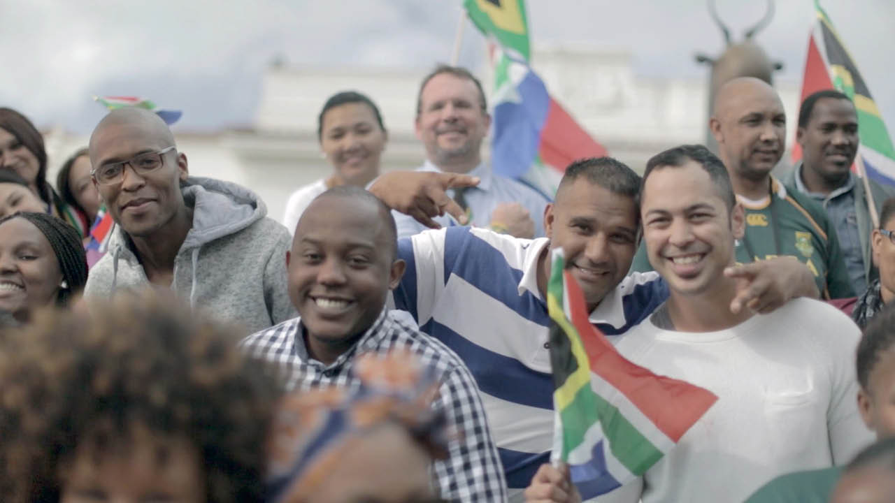 Diverse school learners in classroom