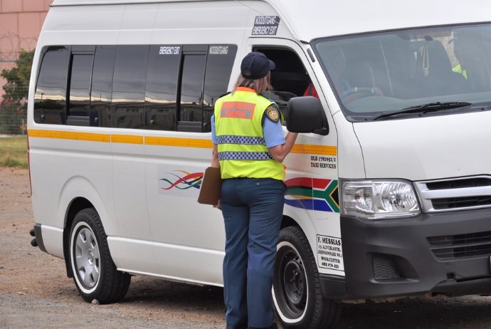 Minibus taxi fleet in South Africa